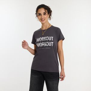 Polera Manga Corta Cuello Redondo Mujer Freedom