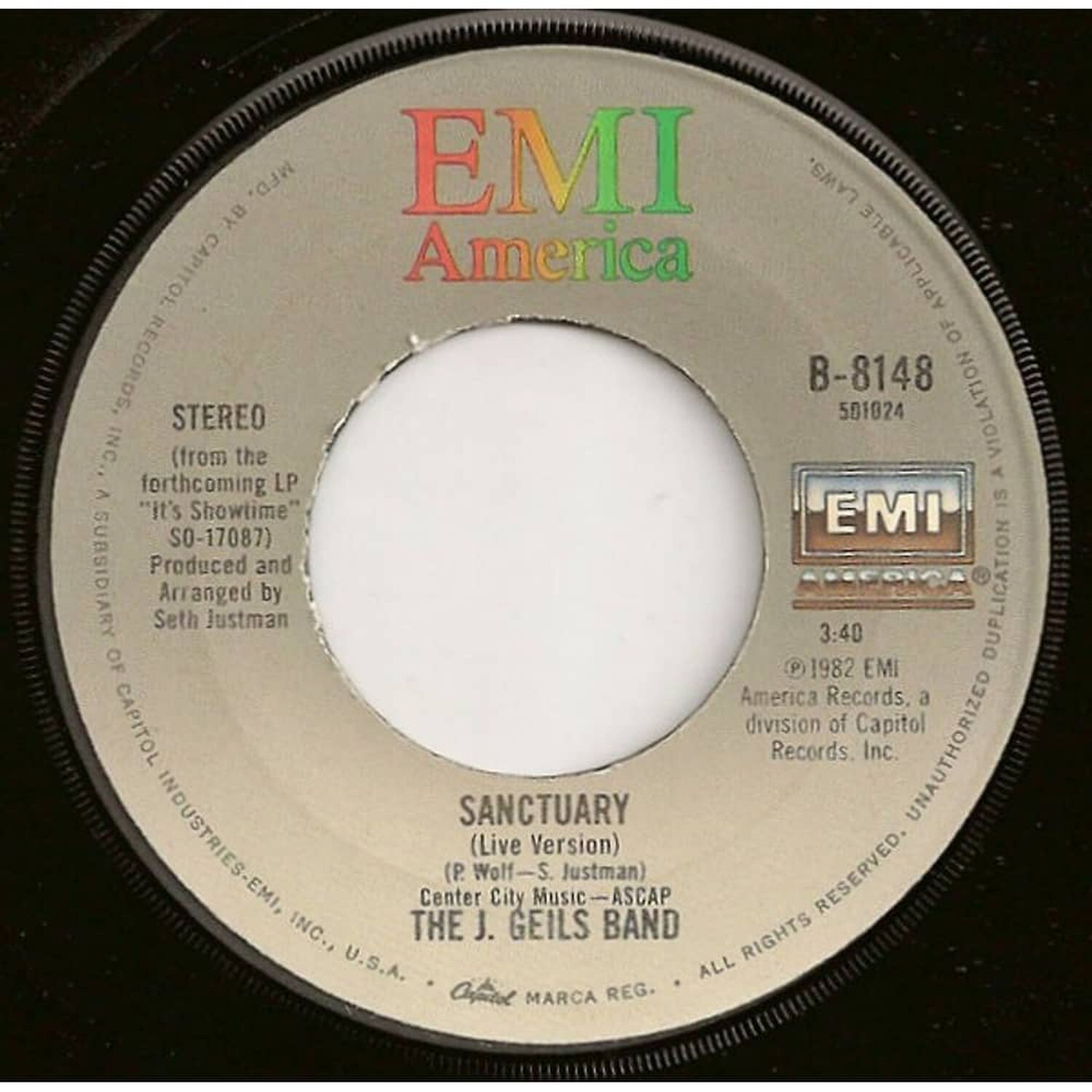 J. Geils Band - I Do | 7" Single Vinilo Usado image number 1.0