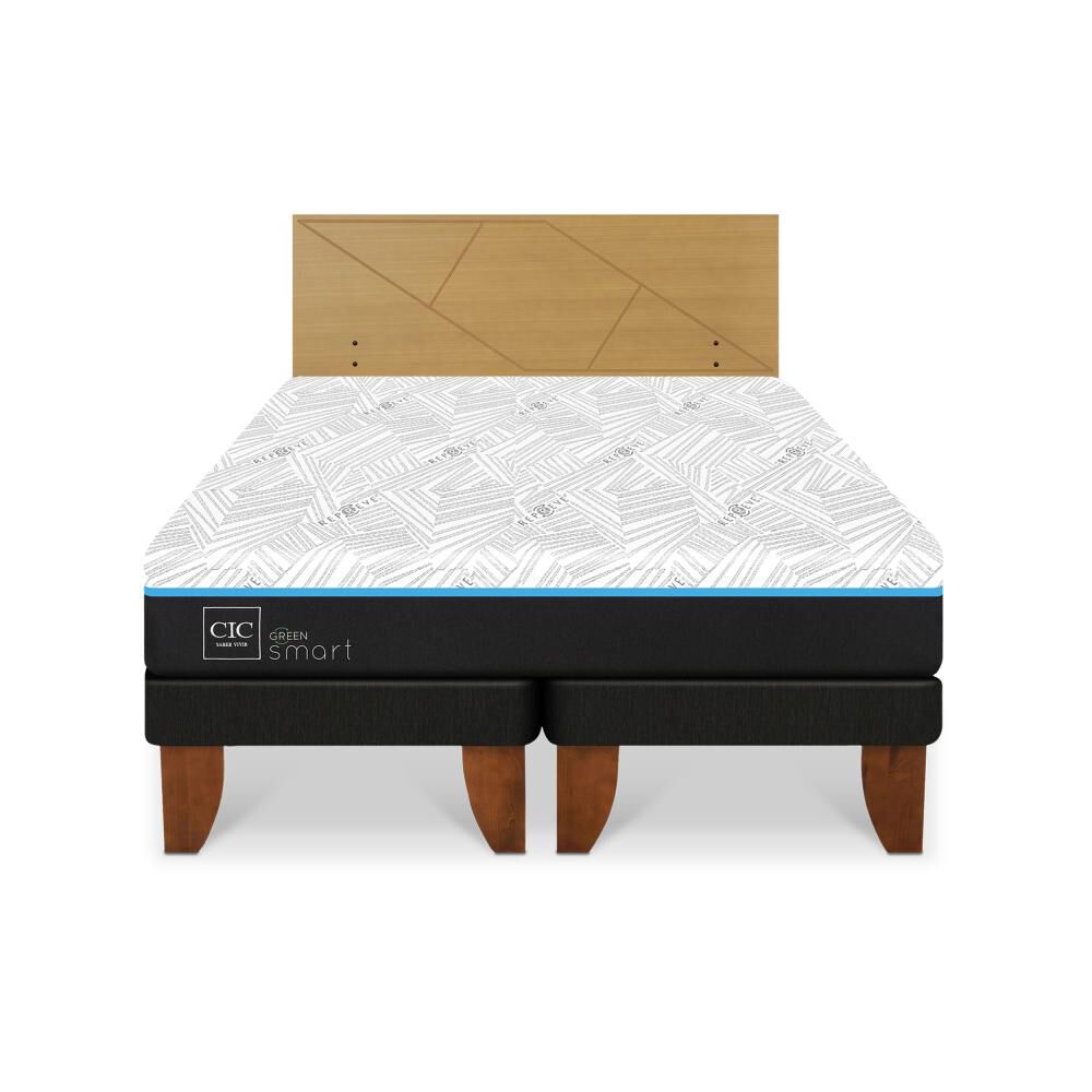 Cama Europea Cic Green Infinity / 2 Plazas / Base Dividida + Respaldo image number 0.0