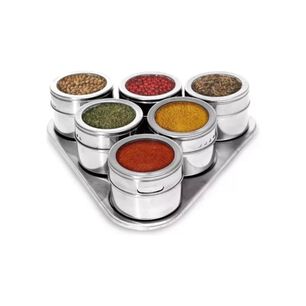 Especiero Organizador Triangular Para Condimentos 6 Pcs