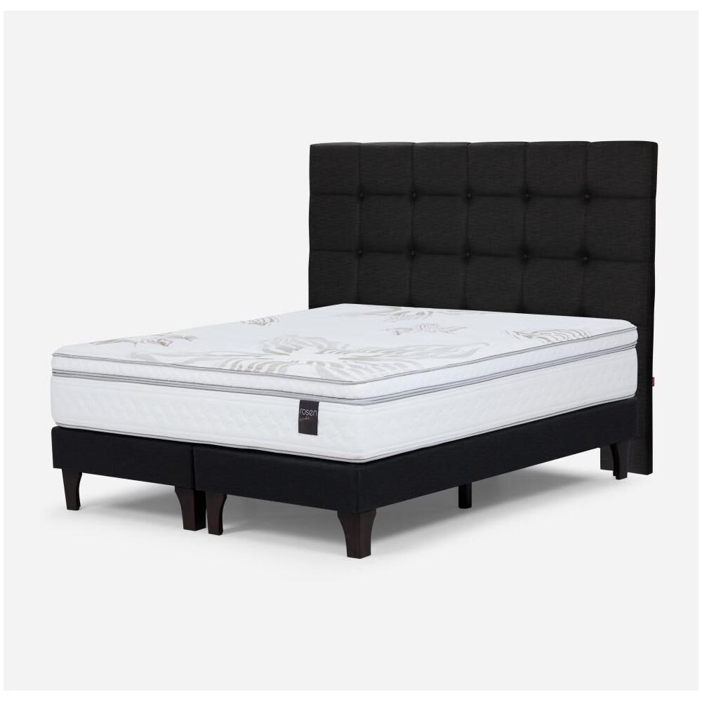 Cama Europea Rosen Art 4 / King / Base Dividida + Respaldo image number 1.0