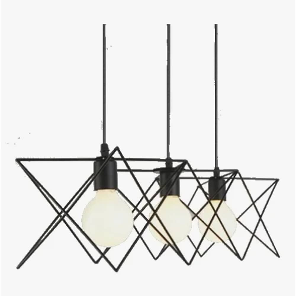 Lampara Jaula De Hierro Colgante + Ampolleta Led Vintage image number 1.0