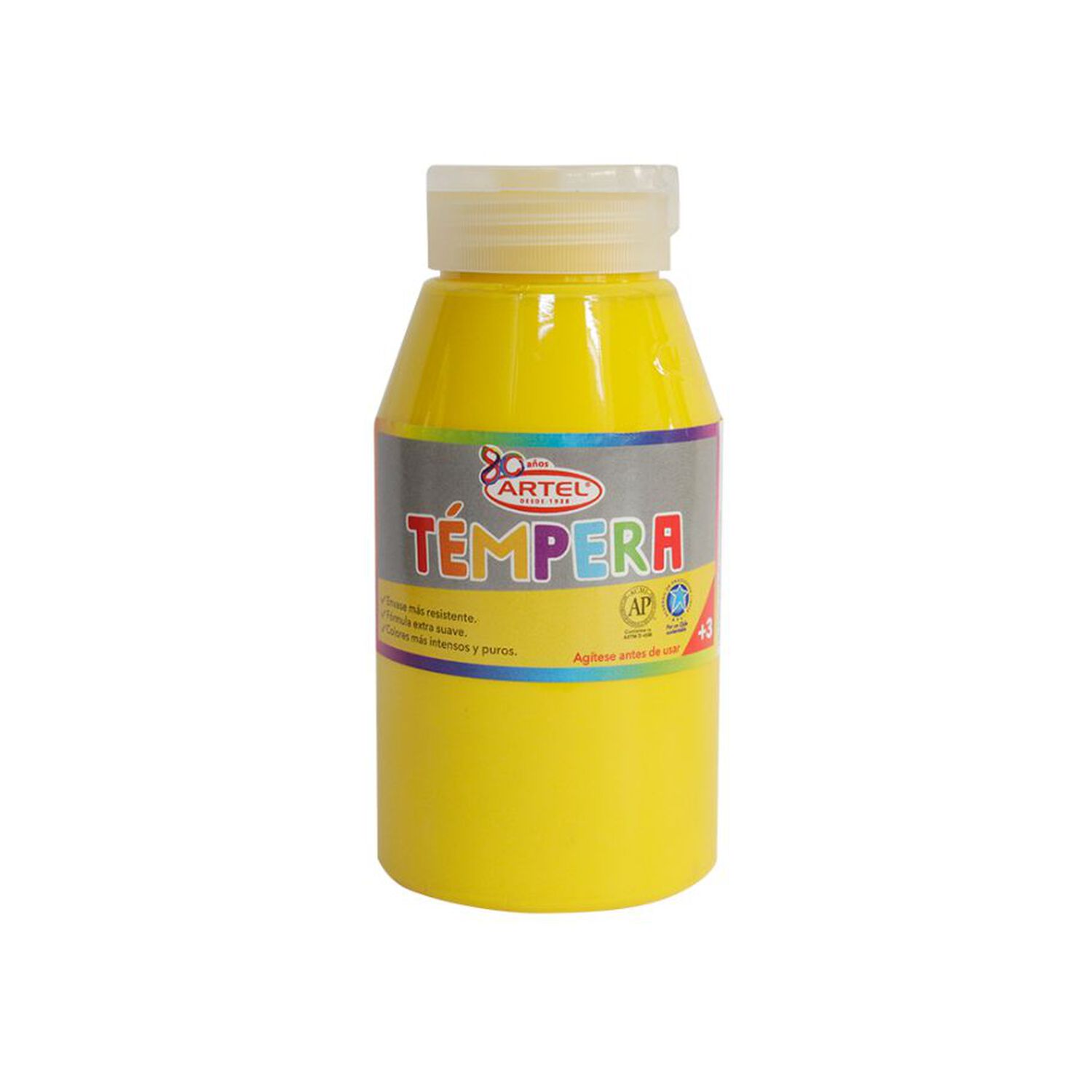 Frasco 250 Ml Tempera Amarillo Lim&oacute;n 72 image number 1.0