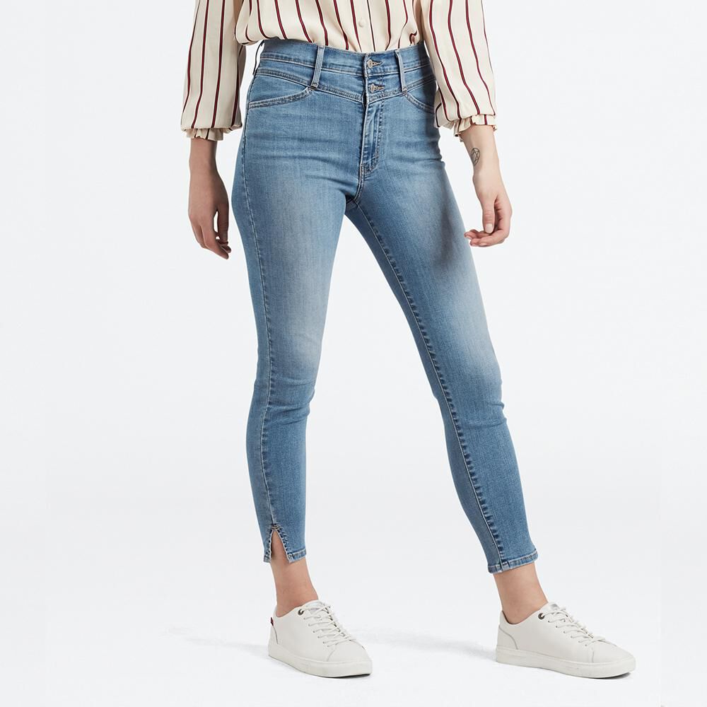 Jeans tiro alto mujer levis clearance