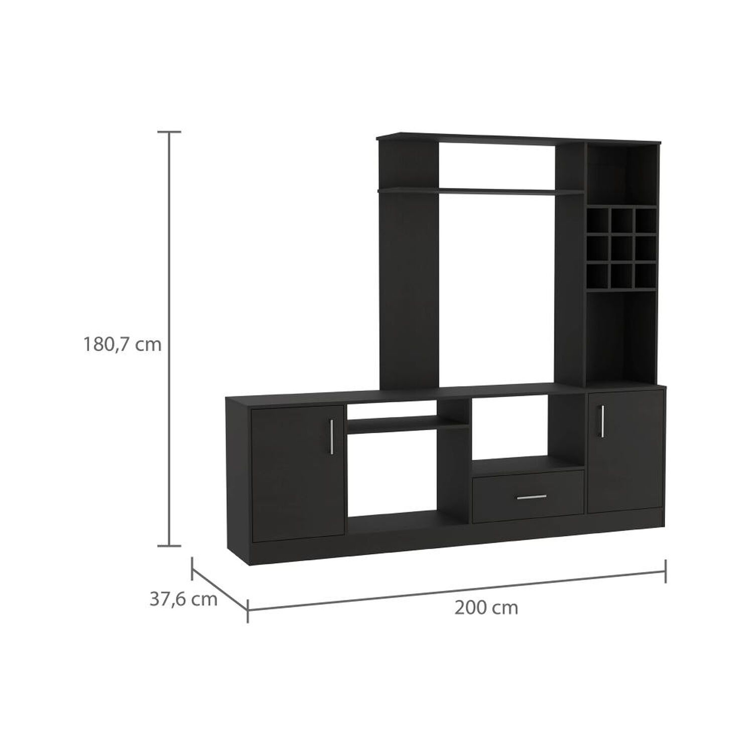 Estante Tv 60" Con Bar Kava Beijing - Rovere Tuhome image number 1.0