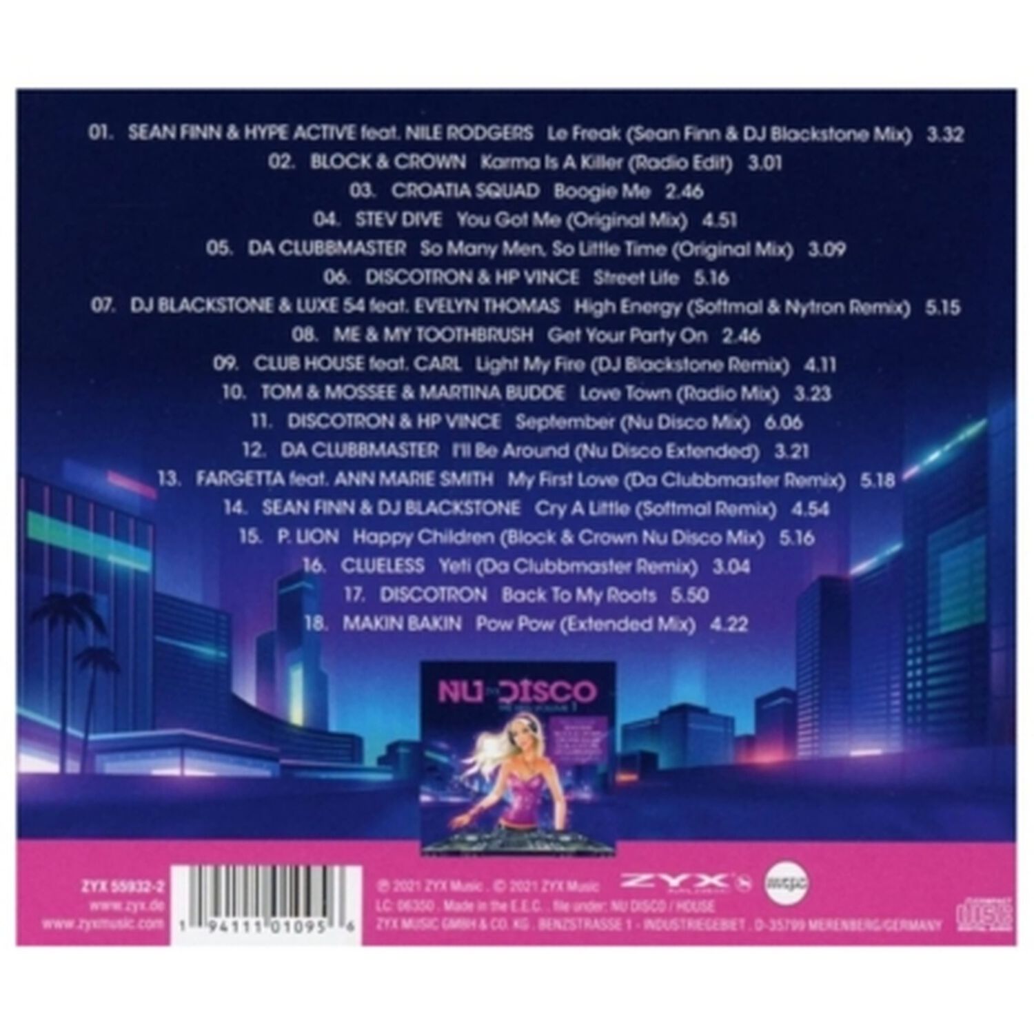 Zyx Nu Disco The Hits Vol. 1 - Varios | Cd image number 4.0