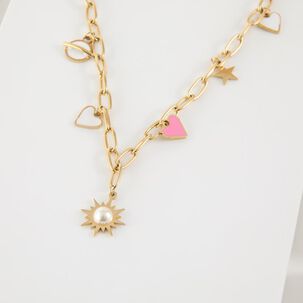 Collar 19v69 Italia Dorado Mujer Stne280