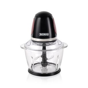 Picadora El&eacute;ctrica De Alimentos Thomas 200w Bowl De Vidrio 1 Litro Cuchillas Acero Inoxidable