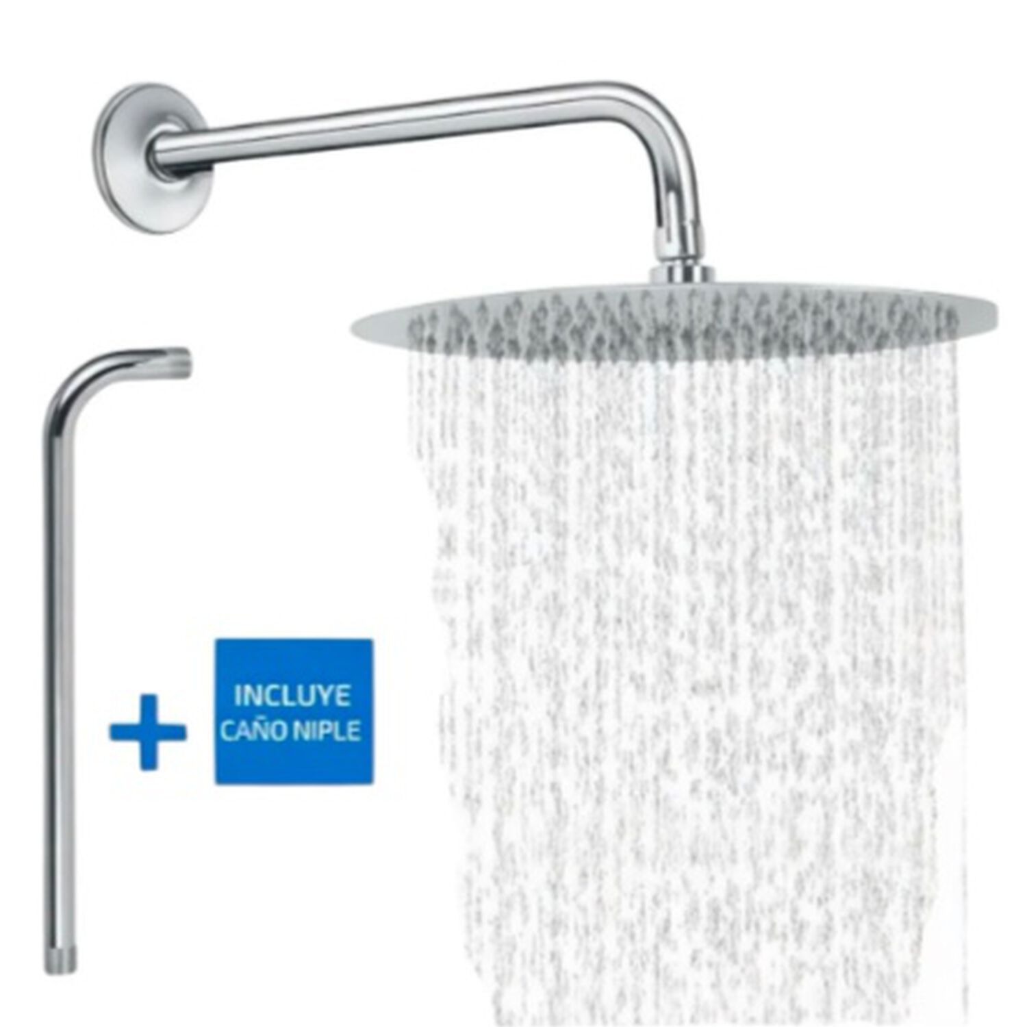 Kit Brazo De Ducha De 40cm+plato Redondo image number 0.0