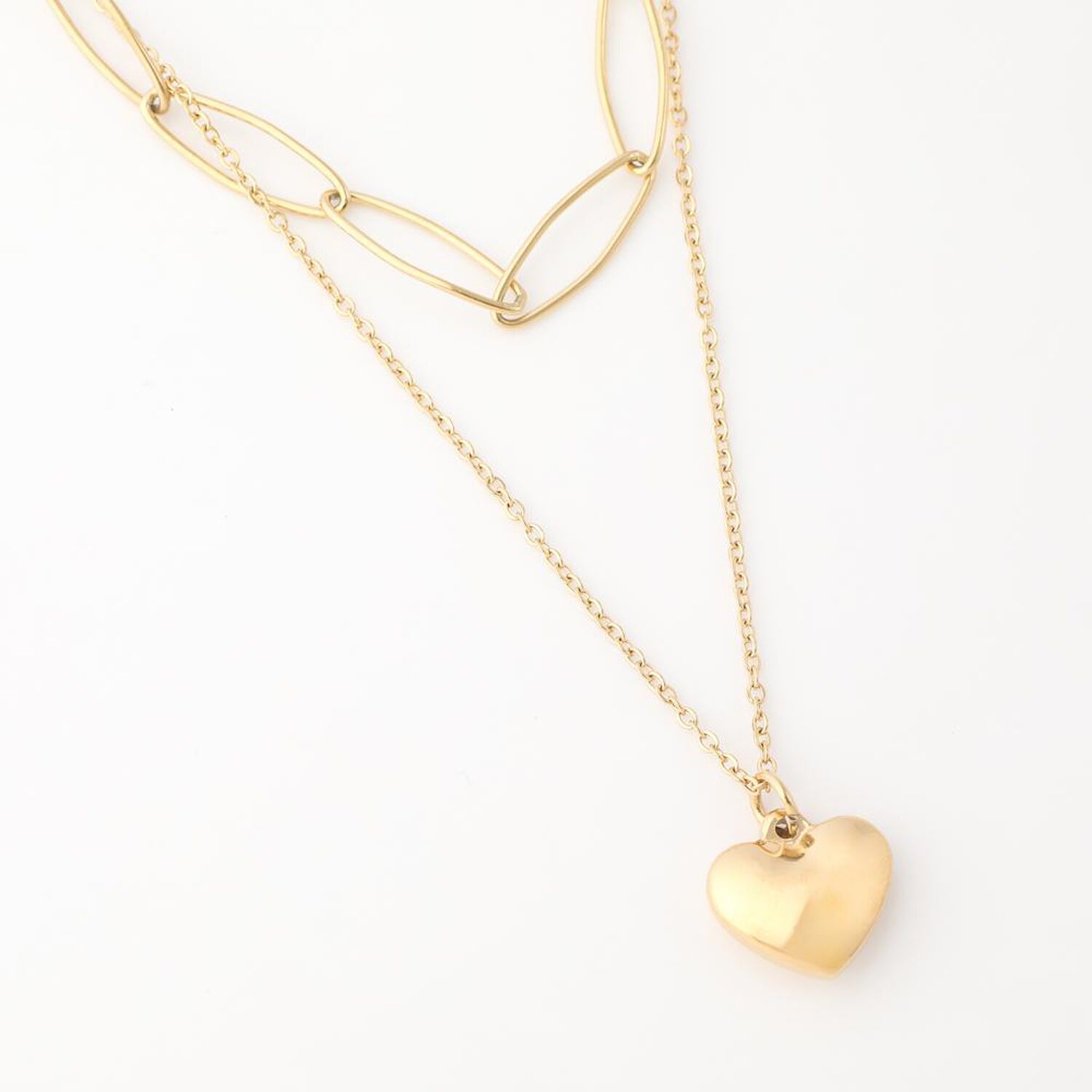 Collar Doble 19v69 Italia Dorado Mujer Stne206 image number 1.0