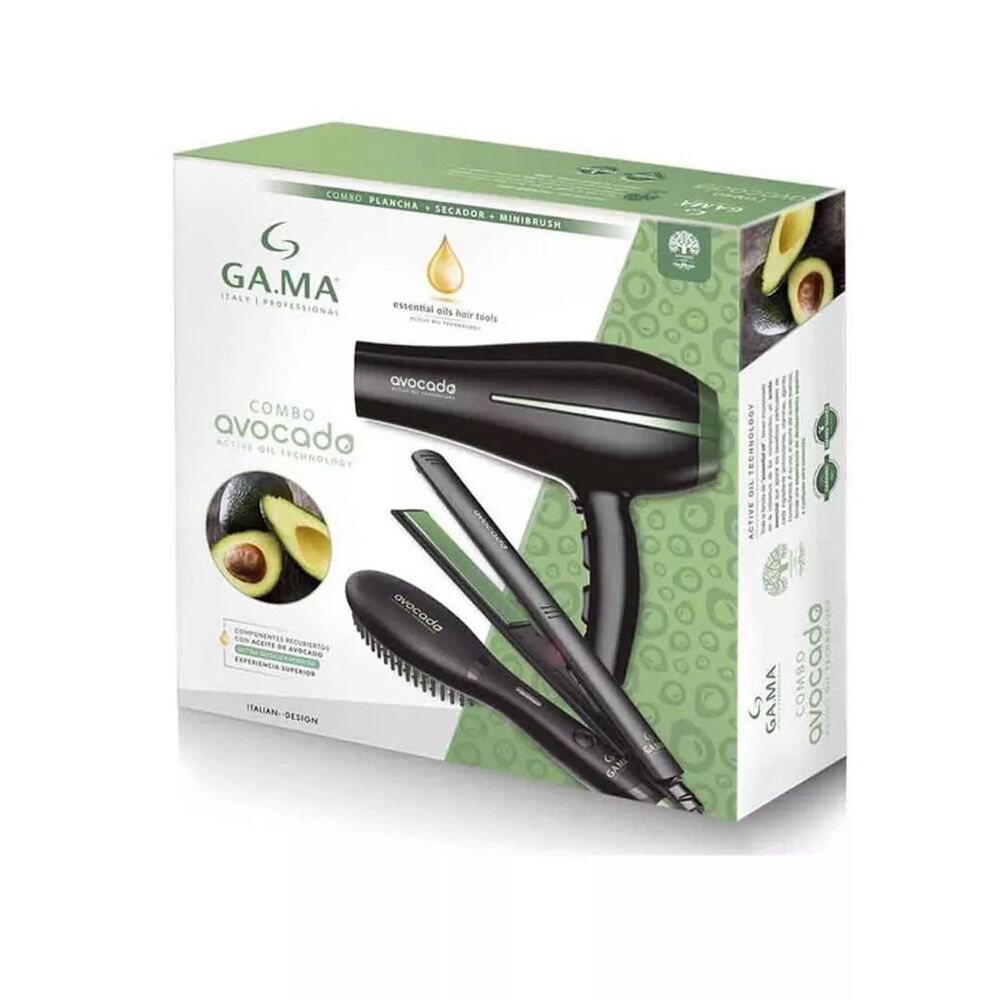 Kit Triple Secador Bora + Alisador + Cepillo Secador Avocado Gama 2200w - 230c - 200c image number 3.0