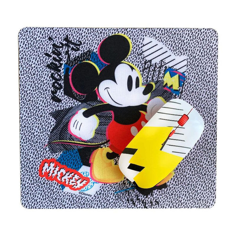 Kit Mouse Inalámbrico + Mousepad Mickey Mouse image number 0.0