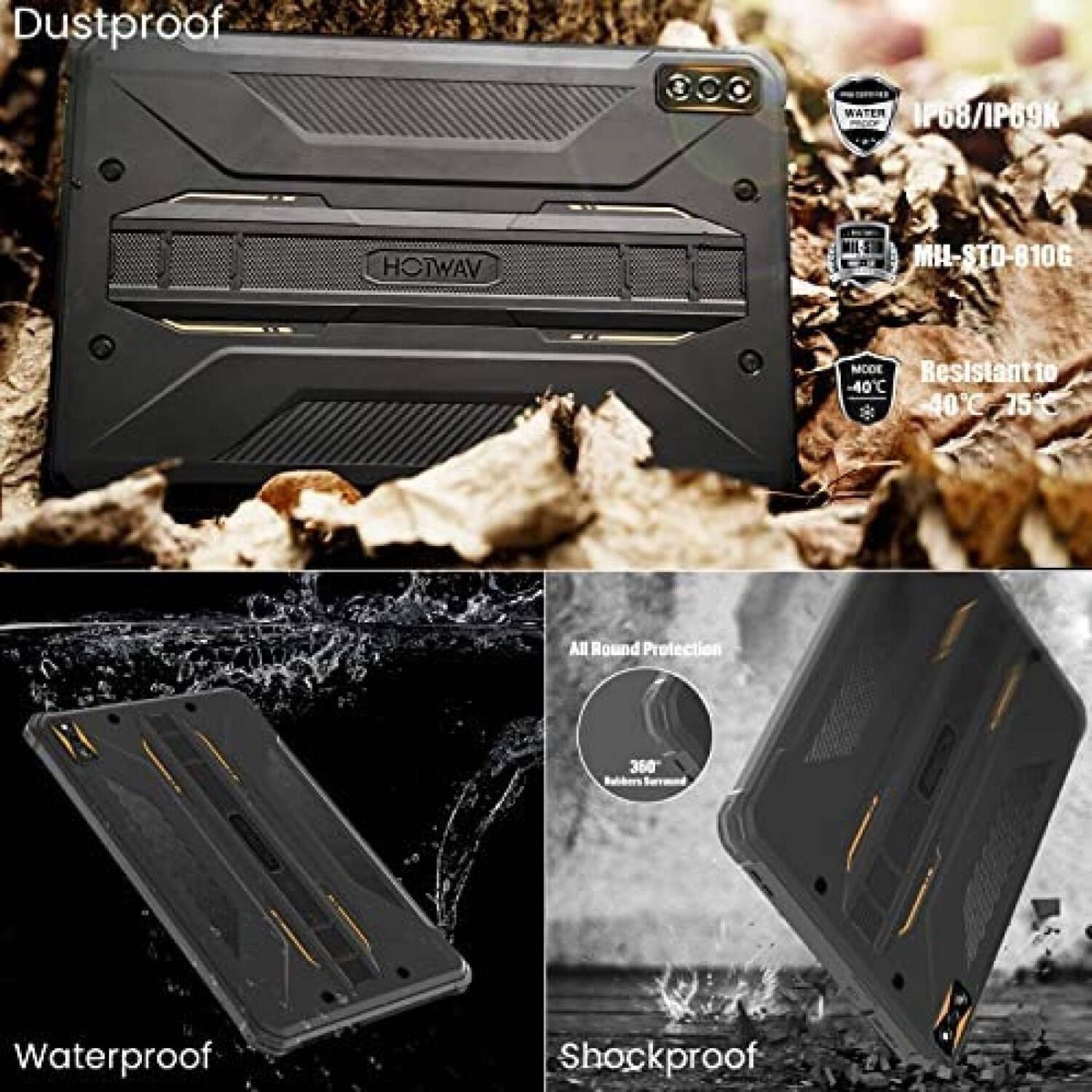 Hotwav R5 Tablet Resistente De 10.1 Con Bater&iacute;a De 15600mah Y 4g image number 3.0