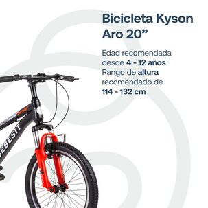 Bicicleta Infantil Kyson Aro 20 Roja Bebesit