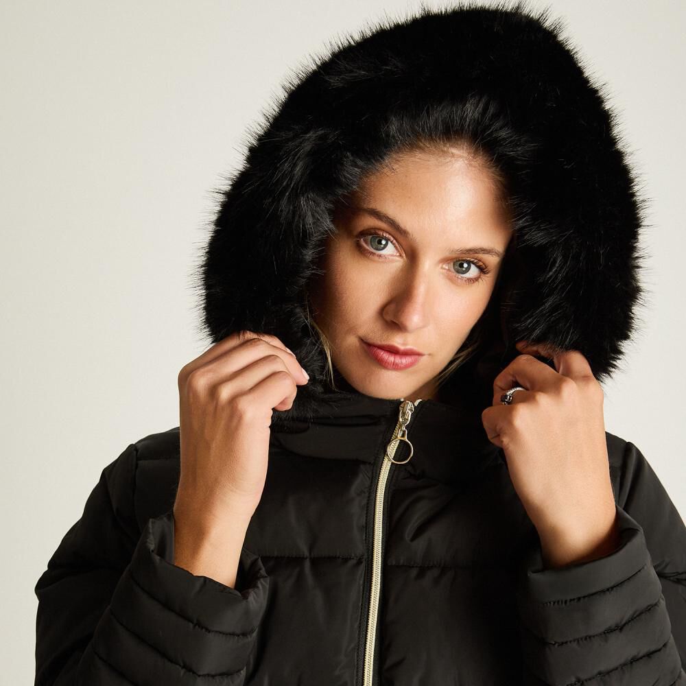 Parka Con Capucha Con Pelos Mujer Lorenzo Di Pontti image number 3.0