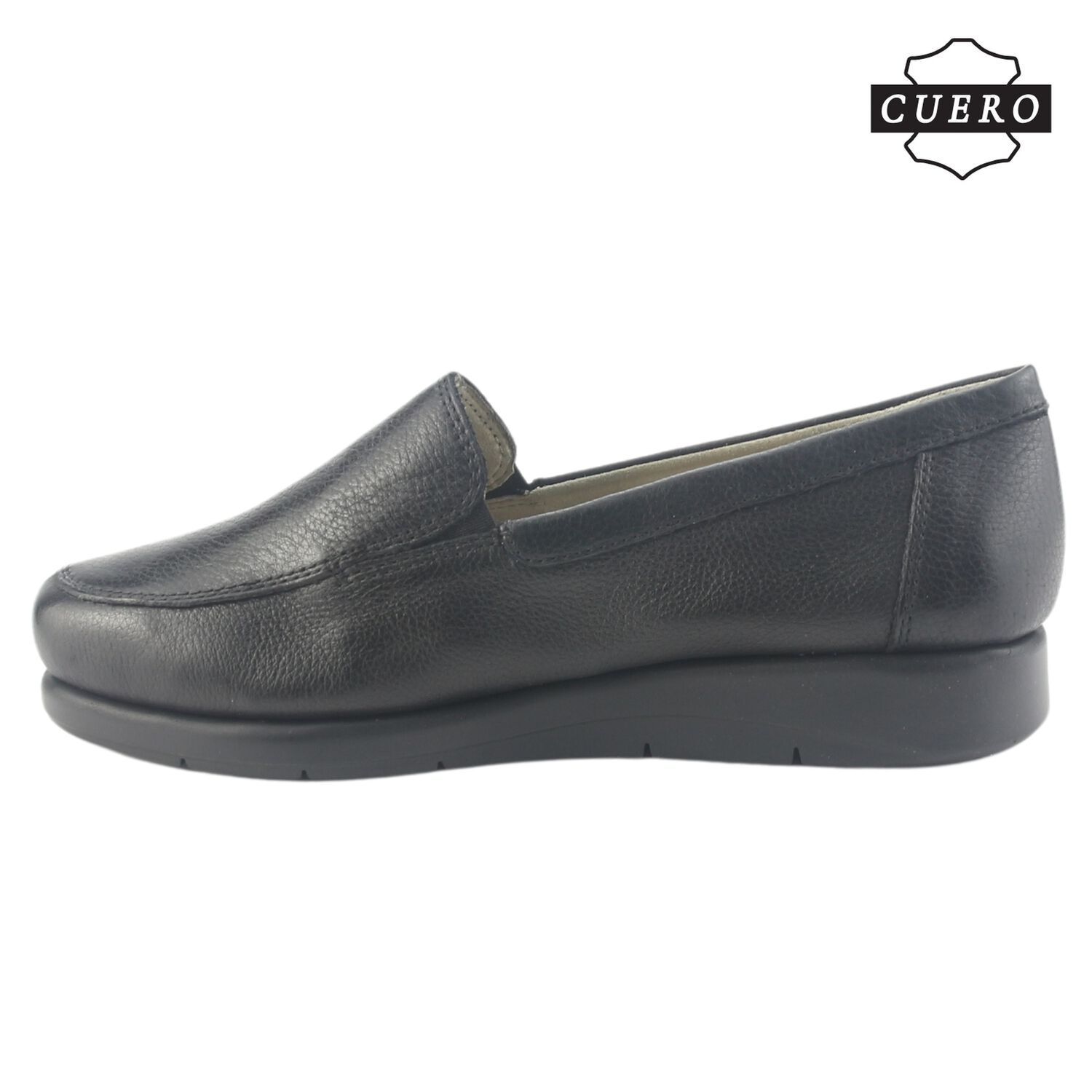 Mocasin De Cuero Chalada Mujer Cira-1 Negro Casual image number 2.0