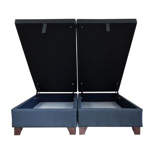 Base Cama Baul 2 Plazas Div. L190 Cm. Patas 11cm Para Aspiradora Robot