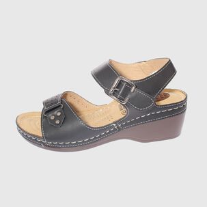 Sandalia Confort Negro Modelo Italiano Art. 5ask73337black