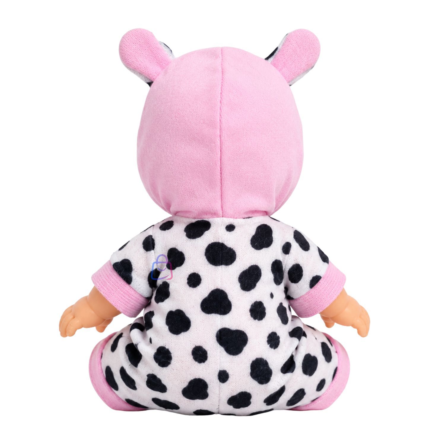 Mu&ntilde;eca Beb&eacute; Perfumada Tama&ntilde;o 23cm Con Pijama De Vaca - Ps image number 2.0