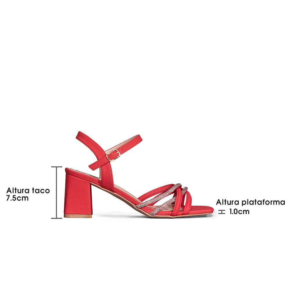 Sandalia Taco Casual Fiesta Mujer Elegante Weide You239 image number 4.0