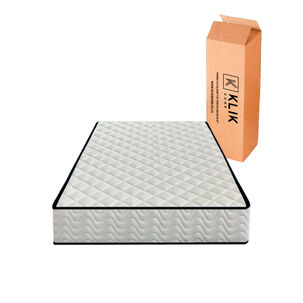 Colchón Klik Home Primera Capa Foam Y Resortes Pocket Spring 1.5 Plaza