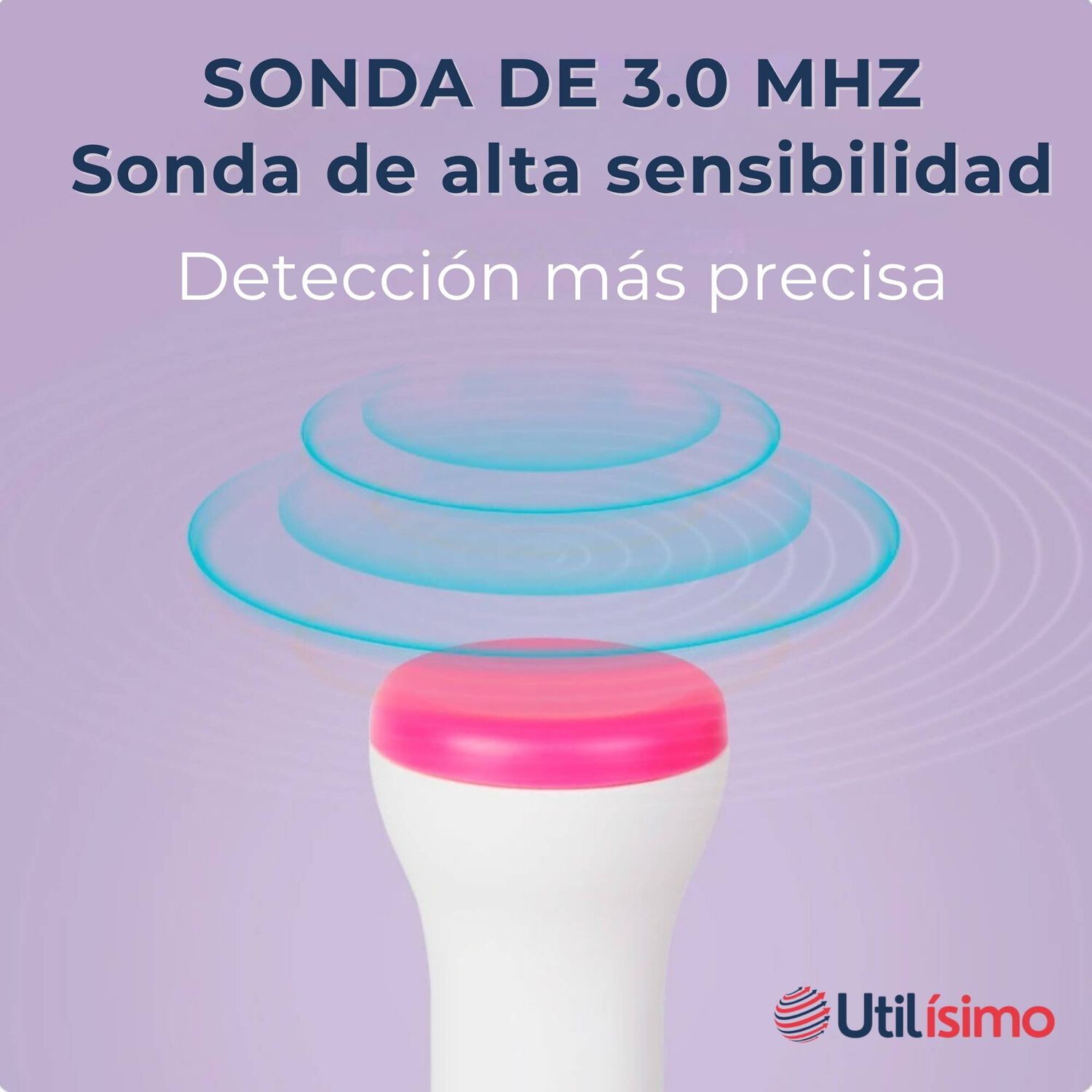 Monitor Fetal Doppler Latidos Fetales Coraz&oacute;n Beb&eacute; Blanco Azul image number 6.0
