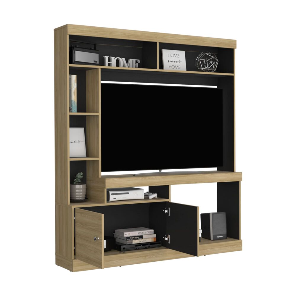 Estante Tv 65" 180,6x180x30,3 Cm 2 Puertas image number 2.0