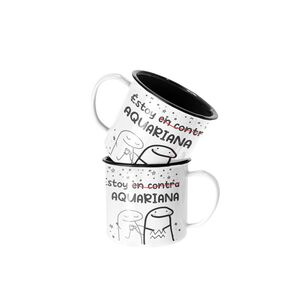 Taza Enlozada Lechera Estoy En Contra Acuariana Horoscopo