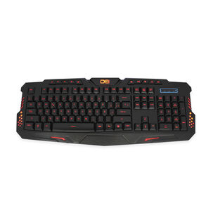 Teclado Gamer Pc Usb Iluminación Rojo/azul/purpura - Ps