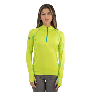 Polera Dry Fit Hw Spx Manga Larga Mujer Lime