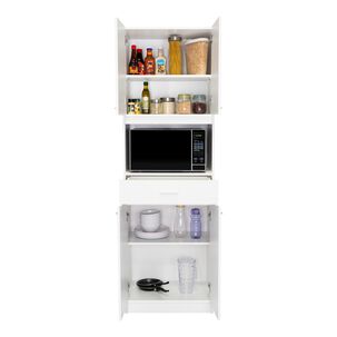 Mueble Microondas Fm 4 Puertas 196x62x39,5 Cm Blanco