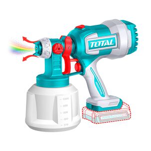 Pistola Pintar Inalambrica 20v 800ml Con Bateria Y Cargador Total