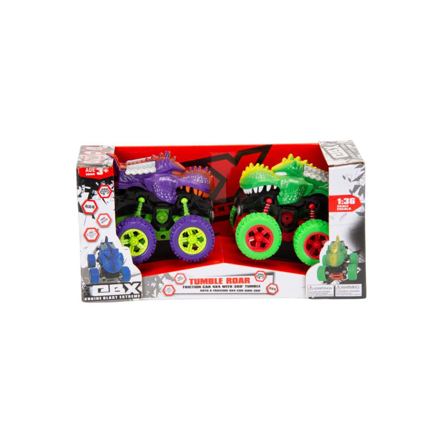 Vehiculo Friccion Ebx 4x4 Swing Dino 2pack image number 7.0