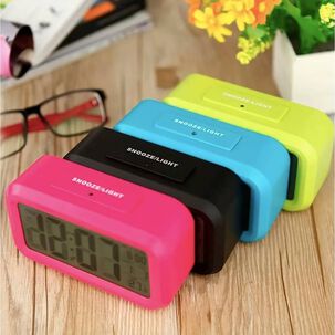 Reloj Despertador Digital Luz Lcd Temperatura