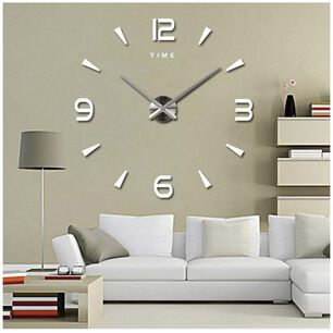 Reloj De Pared Con Pegatinas De Espejo Acr&iacute;lico Dorado21