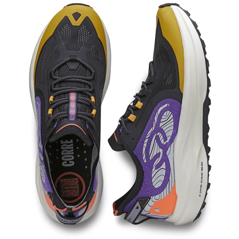 Zapatilla Trail Running Mujer Corre Trilha Negro/multicolor image number 2.0