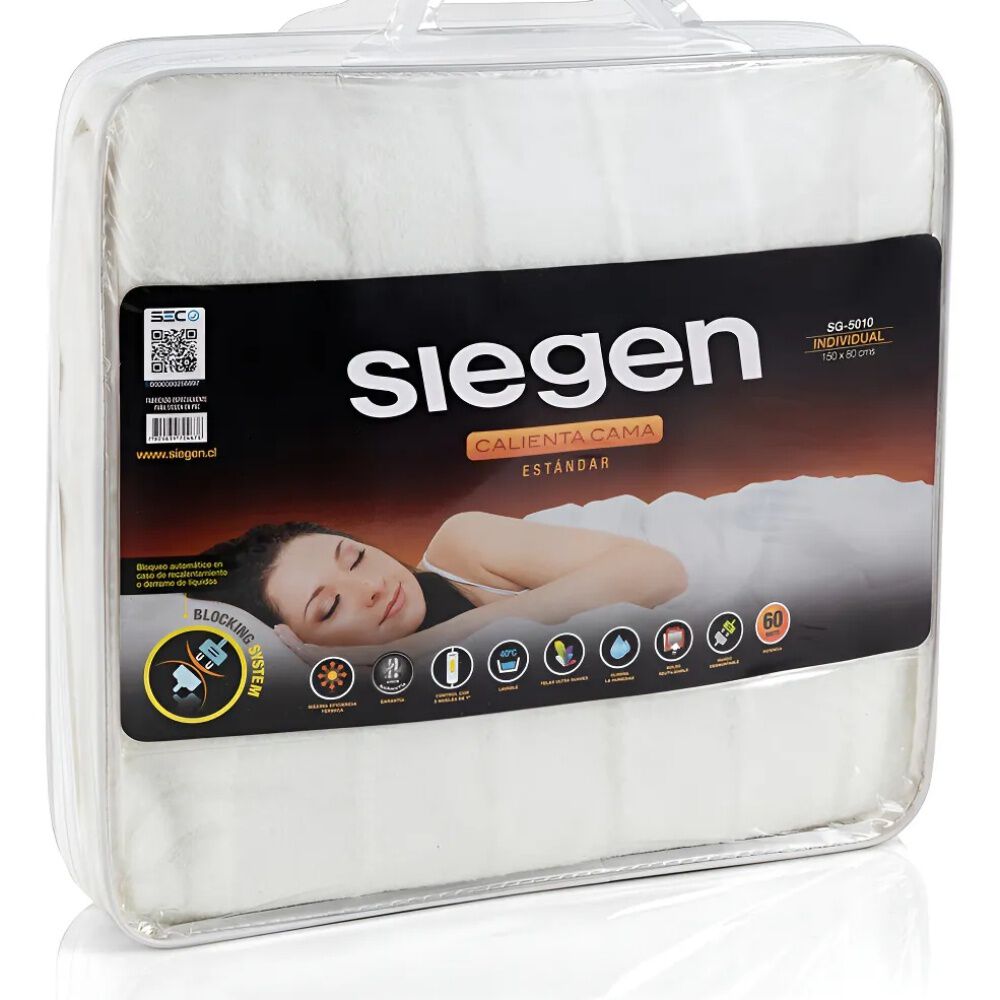 Calientacamas El&eacute;ctrico Individual Siegen Sg-5010 150x80 image number 8.0