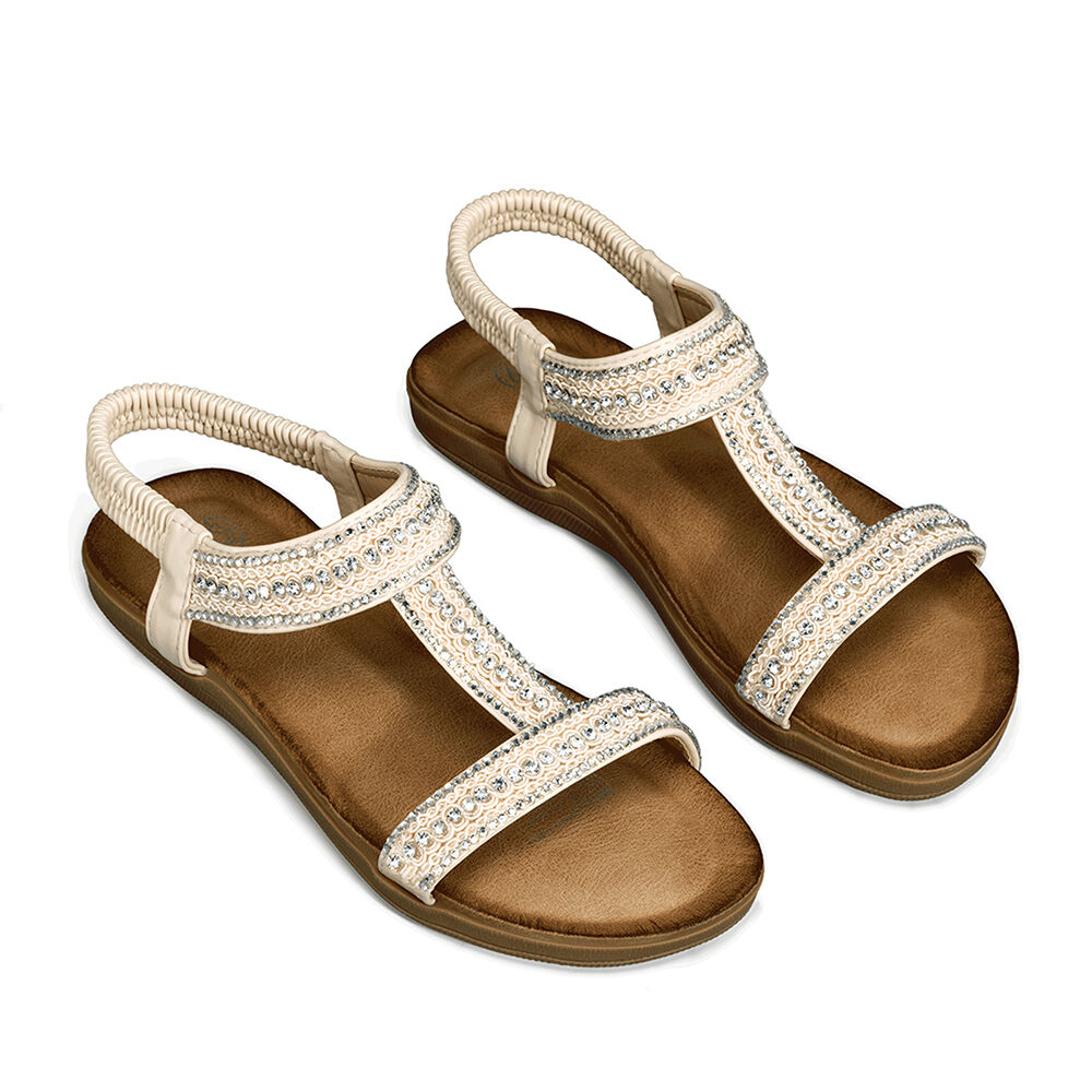 Sandalia Casual Plana Pedrer&iacute;a Mujer Weide Jn721 image number 5.0