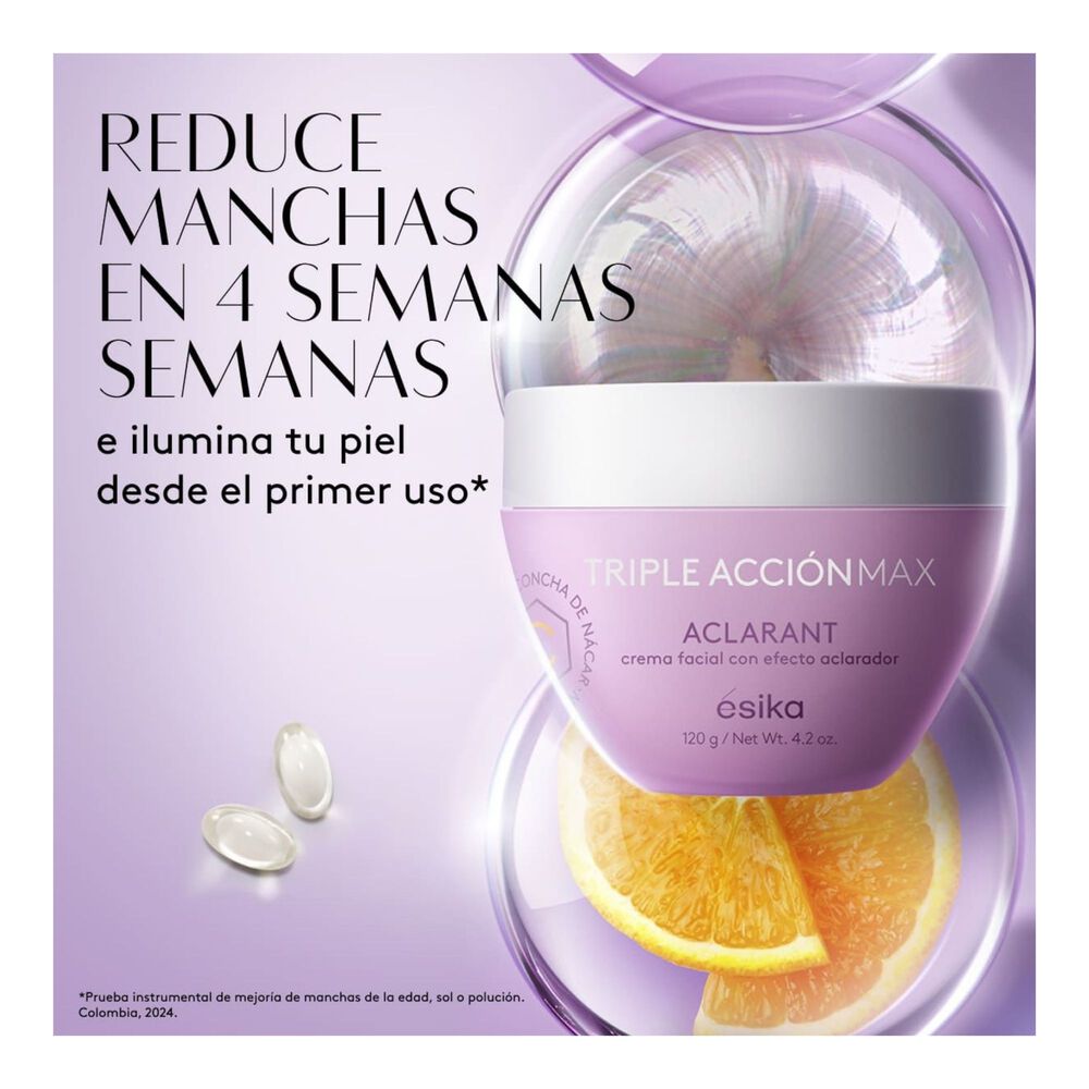 Crema Facial Triple Acci&oacute;n Aclarante 120gr image number 2.0