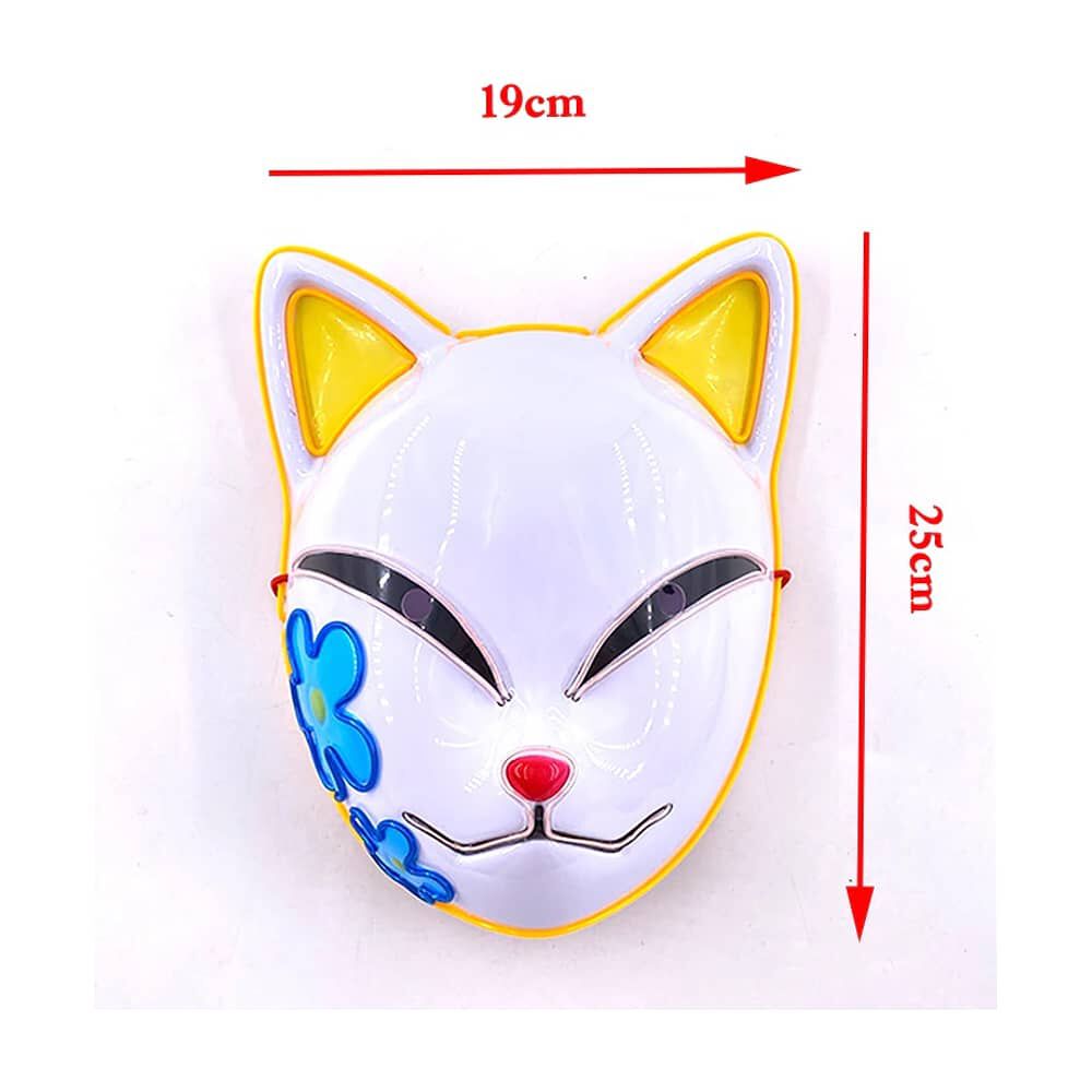 Mascara Makomo Kimetsu No Yaiba Con Luces Led Cosplay image number 1.0