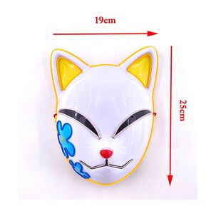 Mascara Makomo Kimetsu No Yaiba Con Luces Led Cosplay