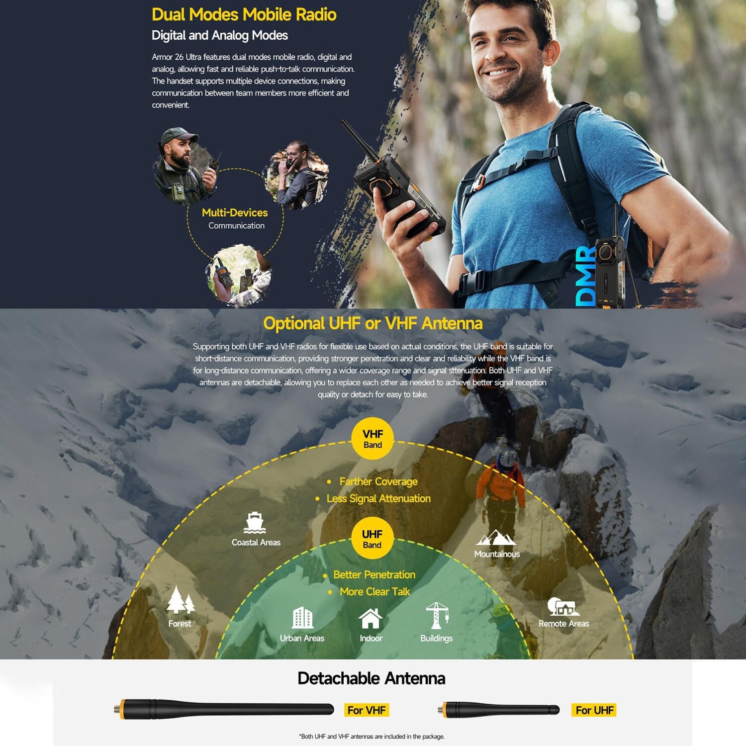 Ulefone Armor 26 Ultra - Smartphone Rugerizado Con Walkie-talkie Y C&aacute;mara De 200mp image number 2.0