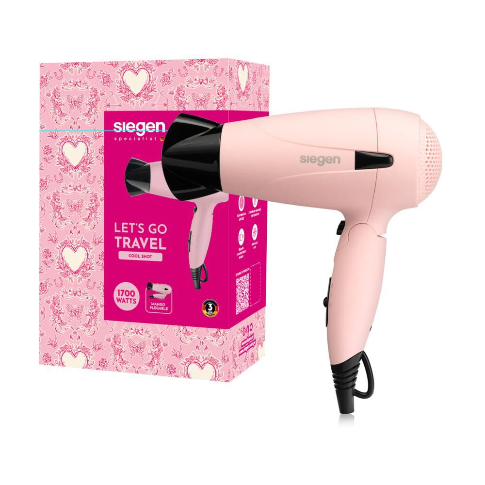 Secador De Pelo Siegen Let's Go Travel SG-3012C58 image number 0.0