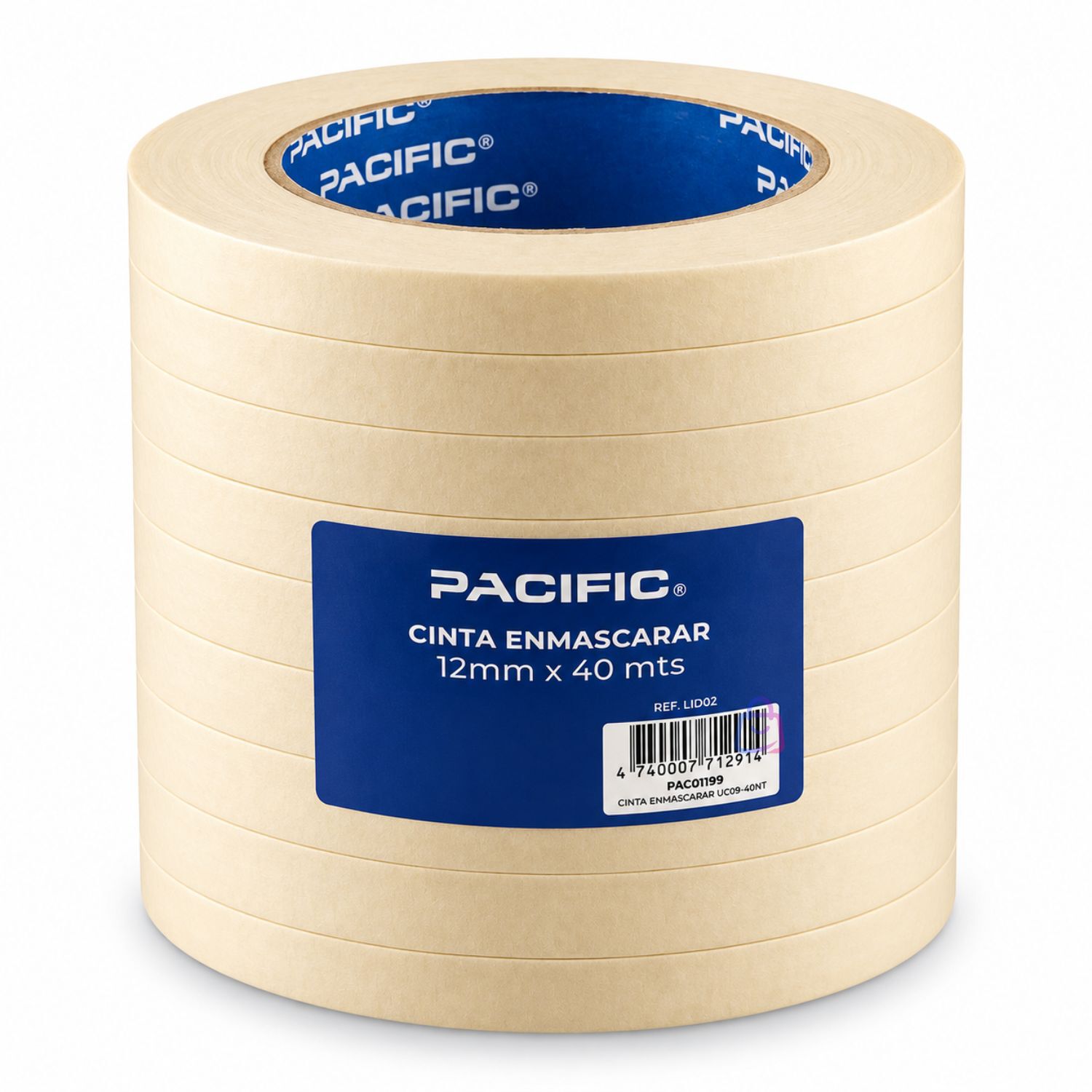 Pack 10 Cintas Enmascarar Masking Tape 12mm X 40m - Ps image number 3.0
