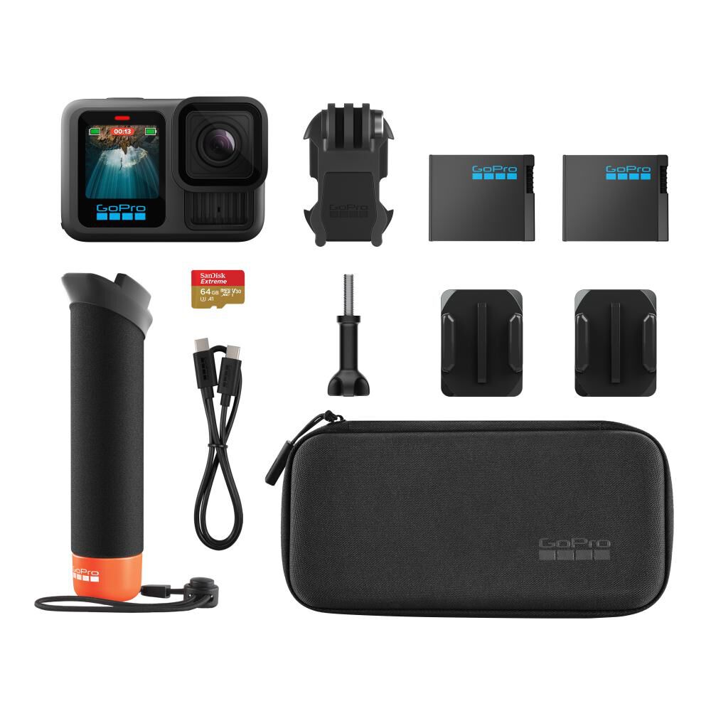 C&aacute;mara Deportiva Gopro Hero 13 Black + Accesorios Bundle image number 1.0