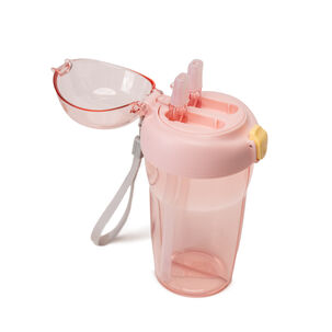 Botella Doble Compartimiento Con Stickers Rosado Chinitown
