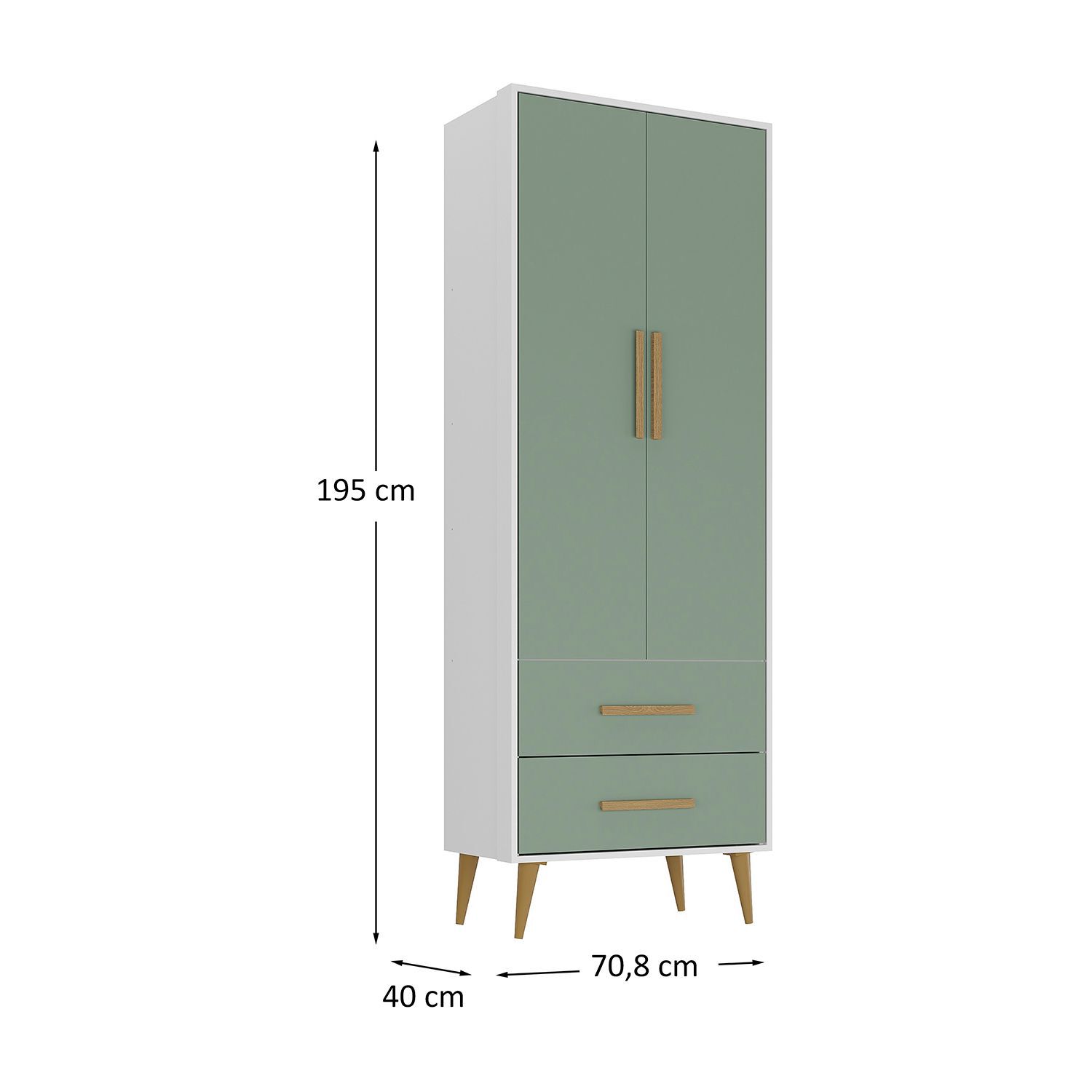 Cl&oacute;set Di Poretti Design Encanto / 2 Puertas / 2 Cajones image number 2.0