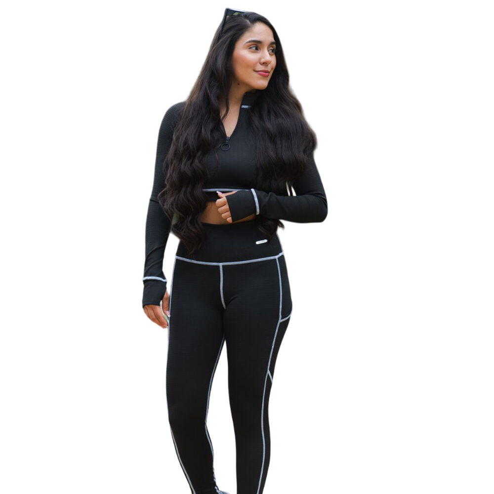 Conjunto Deportivo E408 Leggins + Buzo Corto image number 2.0