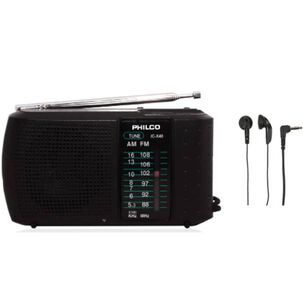 Radio Port&aacute;til A Pilas Fm Am Con Aud&iacute;fonos Philco
