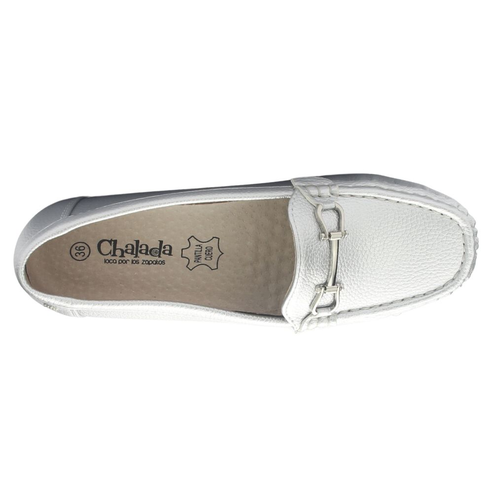 Mocasin Chalada Mujer Malu-2 Plateado Casual image number 4.0